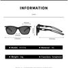 New Stylish Square Sunglasses for Men Women Hollow Out Design Travel Bicycle Outdoor UV Protection Fashion Shades