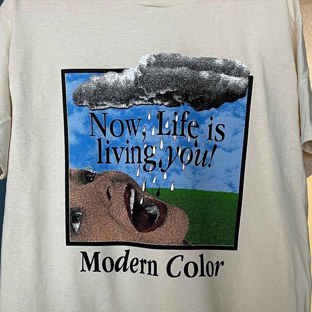 

Modern Color Band Now Life Is Living You Cotton Shirt White S5XL HL081 Unisex T-Shirt XL