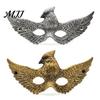 Leichte Halloween-Maske Cosplay Adler Maske, Realistischer Vogel Halbgesicht Unisex Kostüm Maskerade für Halloween, Karnevalsparty Detailliertes Flügel