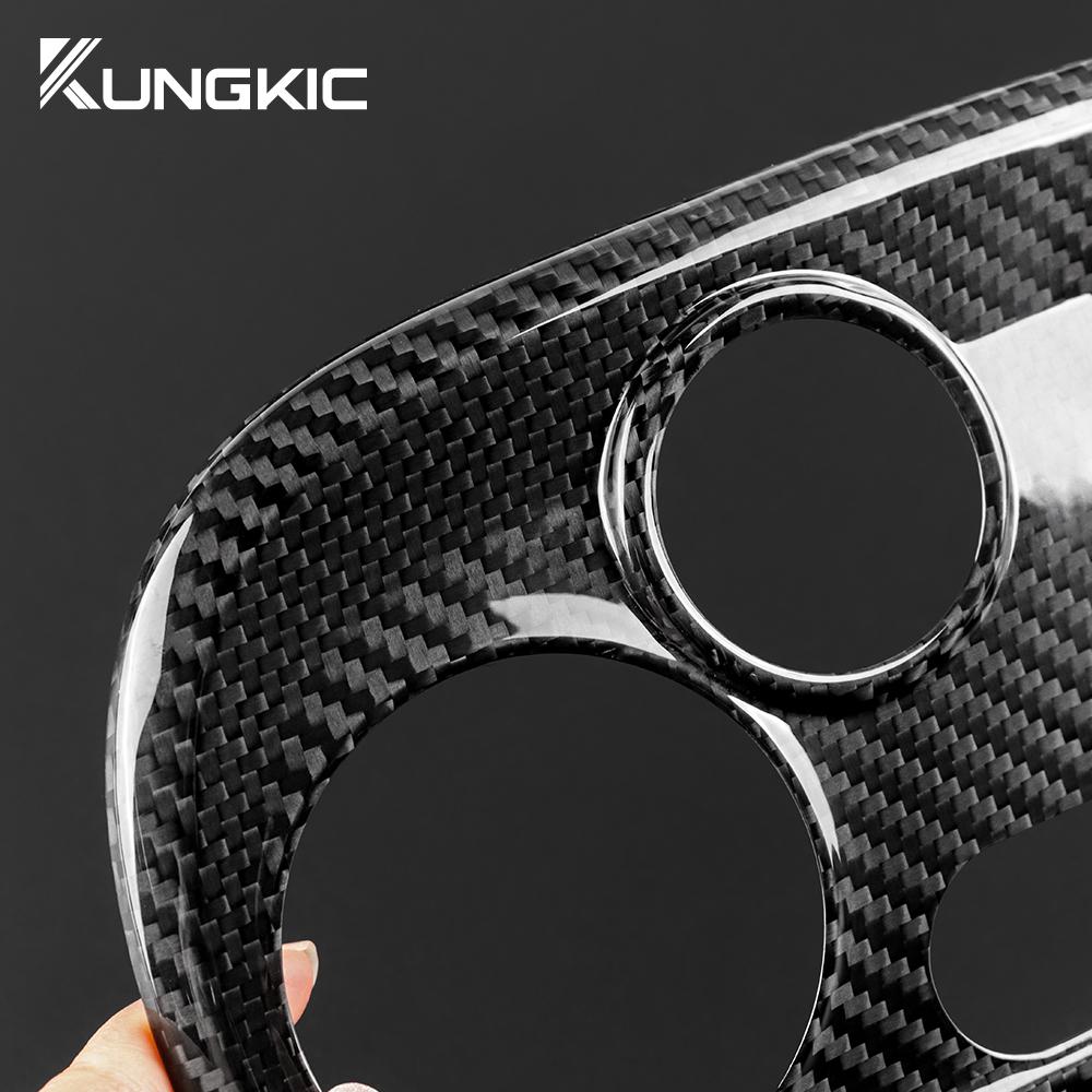 Real Hard Carbon Fiber For Abarth 595 2012-2017 2018 2019 2020 2025 2025 2025 Abarth 695 2017-2025 Fiat 2008-2025 AC Control