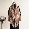 Letter imitation cashmere scarf women's winter new fashion long scarf scarf thickened to keep out the cold and wind, and a shawl.