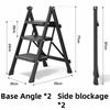 Foldable Step Stool Indoor Multi-Purpose Anti-Slip Safety Ladder 2/3 Step Household Compact Lightweight Space-Saving Design