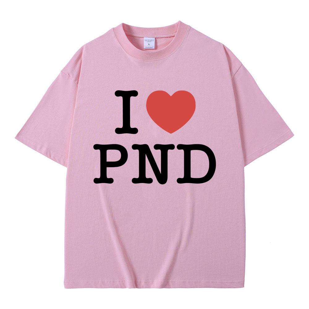 Jag älskar Partynextdoor T-shirt Unisex Hip Hop Vintage Oversized Kortärmad T-shirts Unisex Unisex Casual Ren Bomull T-shirt Fans Gåva