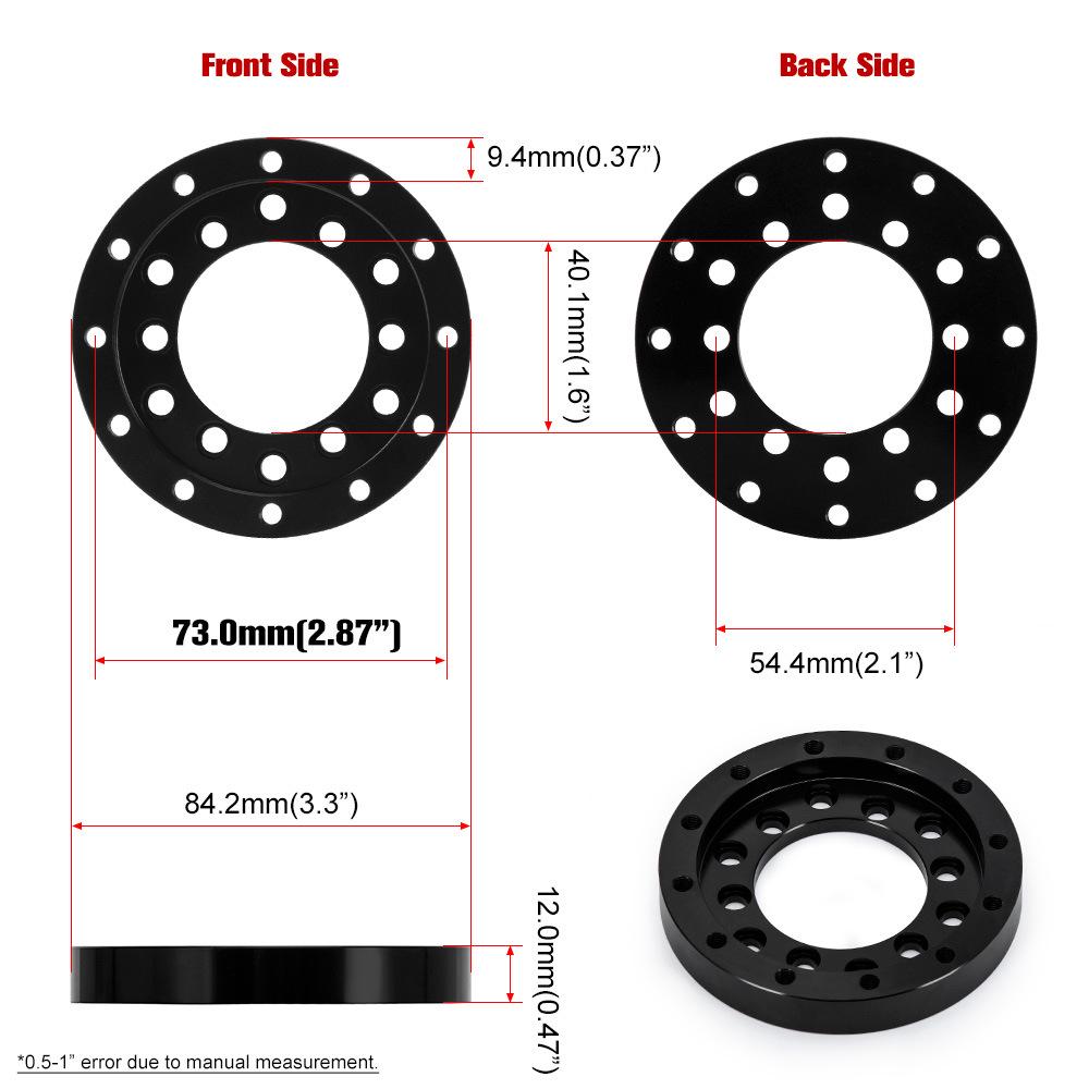 73mm Racing Steering Wheel Adapter Plate for Logitech G25/G27