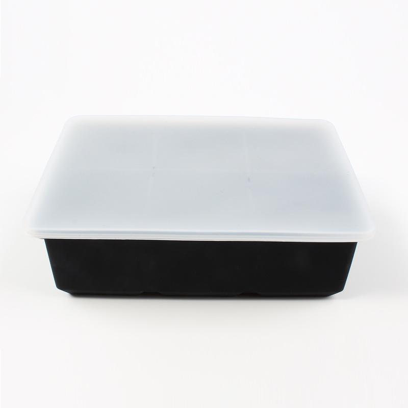 Silicone Ice Cube Tray with Lid for Large Cubes & Balls, Ideal for Home Bars
