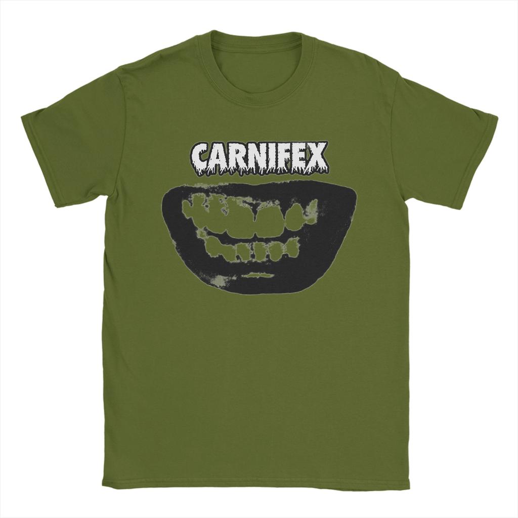 Carnifex Band Unisexs T Shirt Crazy Tees Short Sleeve Round Neck TShirt Pure Cotton Birthday Gift Tops