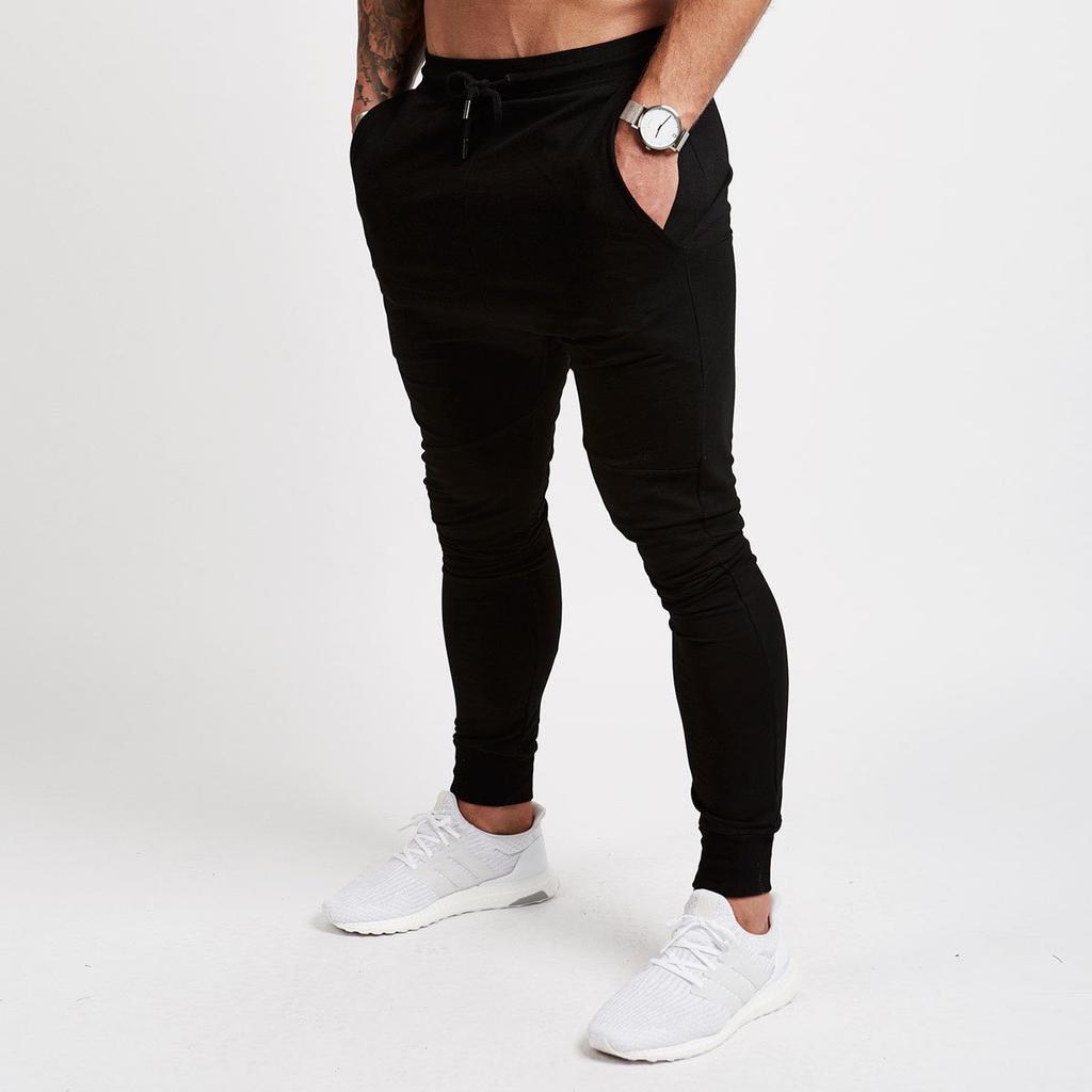 Men's Spring and Autumn Slim Fit Jogging Pants, Tapered Sports Pants