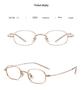 Women's Ultralight Small Oval Titanium Eyeglass Frames for High Prescription