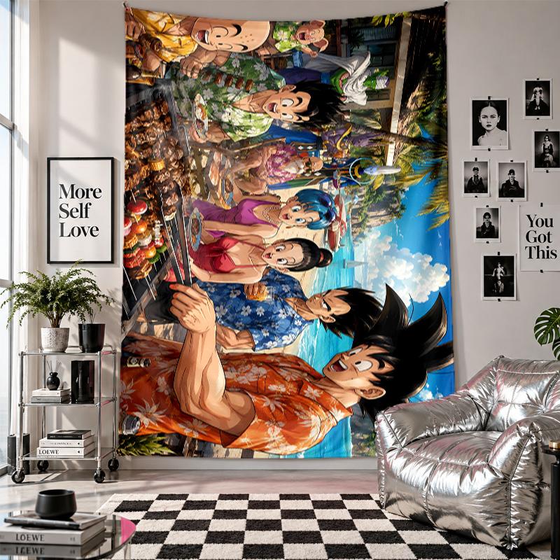 Wall TapestryDragon Ball Art Hanging Cloth Decorative Background Cover for Room Decoration