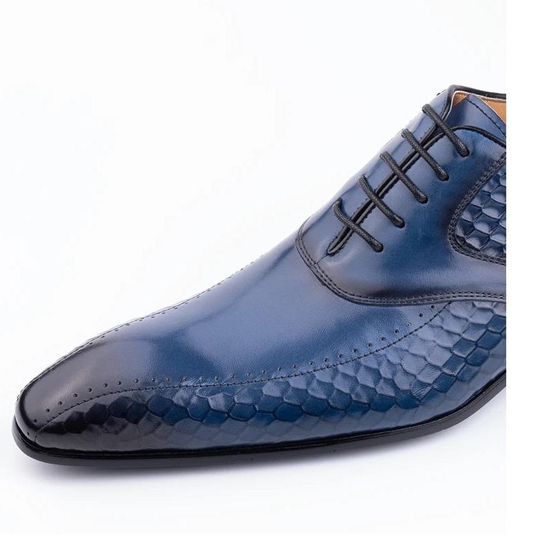 Fashion Factory Wholesale Men Leather Shoes Luxury Dress Office Wedding Party Suits Matching Footwear Handmade Fashion Business Man Shoe