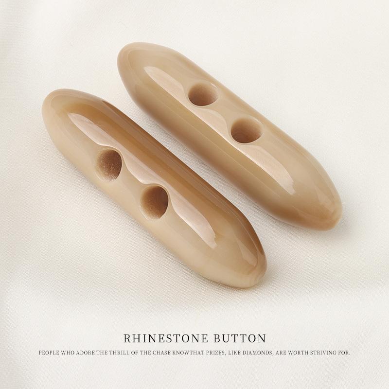 

Resin Beige Pattern Olive Buckle Coat Trench Coat Button Down Jacket Cotton Coat Horn Pair Buckle Buckle Accessories 6cm brown coffee