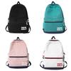 Blocked Color Fashionable Letter Printed Large Capacity Student Backpack