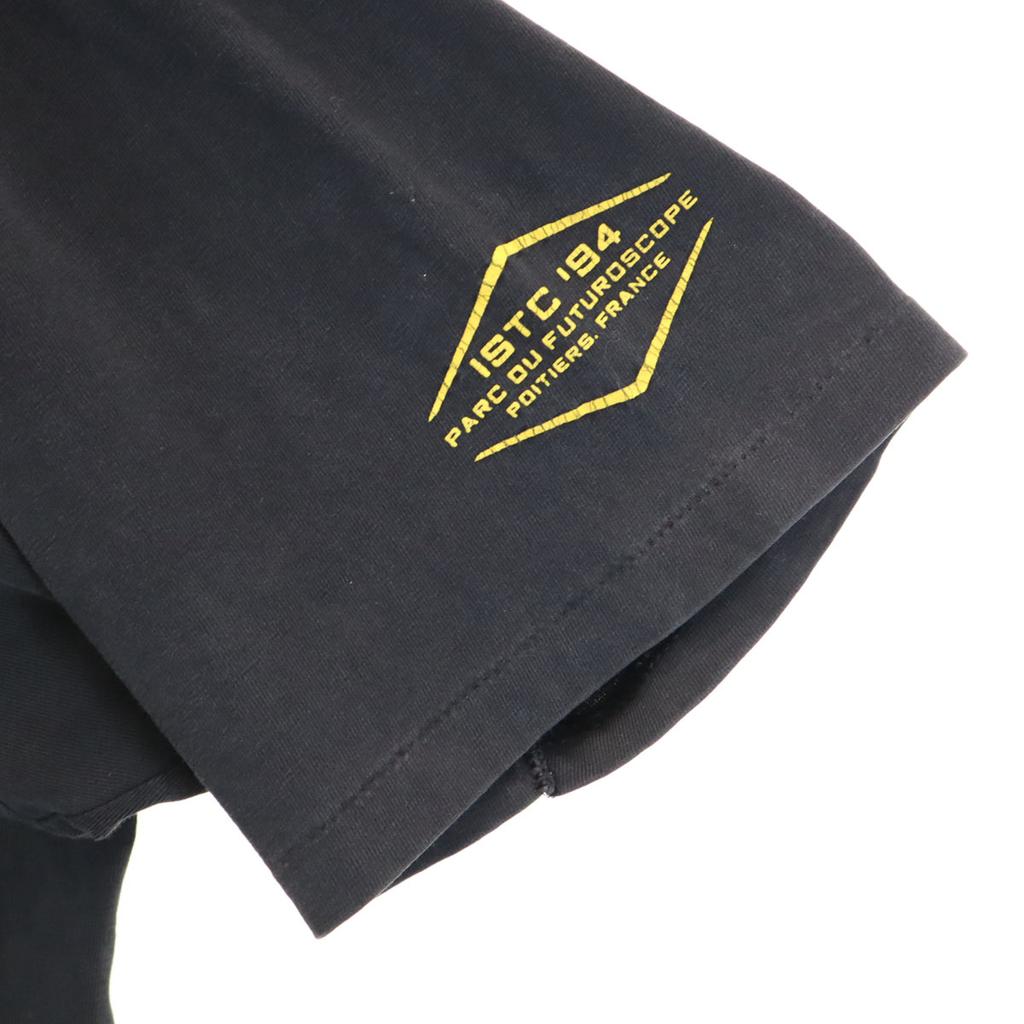 HANES 90s Old USA Made US NAVY Navy DESTINY IN SPACE Short Sleeve T-shirt Men's Used