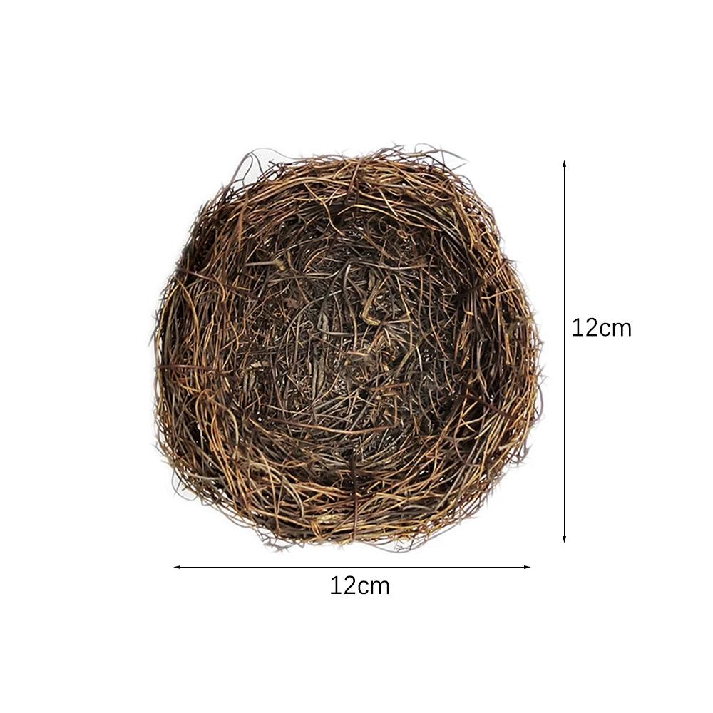 2025 Easter Nature Bird Nest Artificial Nest Handmade Easter Egg Nest Easter Decoration for Home Garden Decoration DIY Craft