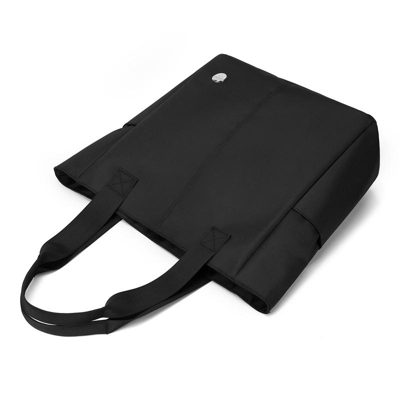 Maletín de Negocios para Hombre Bolso de Mano Multicompartimento para Exteriores Bolso de Hombro Repelente al Agua