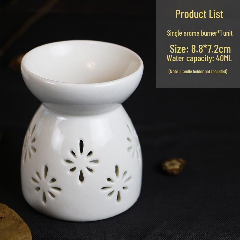 Ceramic Aromatherapy Lamp: Indoor Essential Oil Burner for Home or Spa