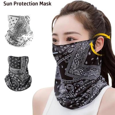 Hängendes Ohr Anti-UV-Nackentuch Eis Seide Kühlendes Gesichts-Tuch Mode Sonnenschutz Gesichtsmaske Damen Herren