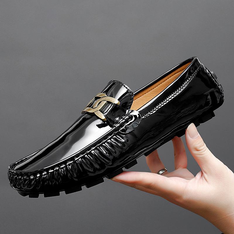 Fashion Lightweight Men's Dress Shoes All-match Leather Men Loafers Classic Men Shoes for Wedding 2024 New Mens Slip On Casual Shoes