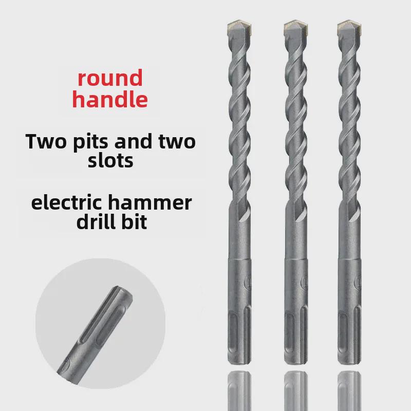 Extended 500MM, 1M, 2M, 3M Concrete Impact Drill Bit with Dual Pits & Grooves