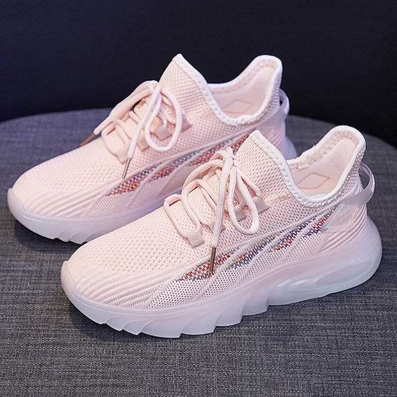 2025 Autumn Casual Women's White Korean Style Lightweight Sneakers
