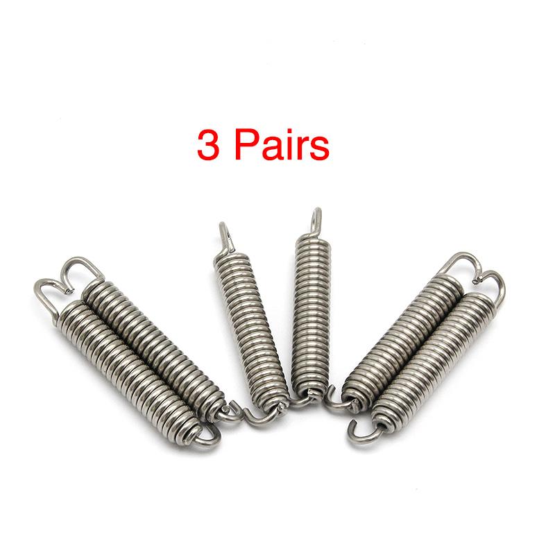 ZS Racing 2/6/10pcs Motorcycle Exhaust System Springs Fully Rotatable Stainless Steel Springs For Exhaust Middle Pipe