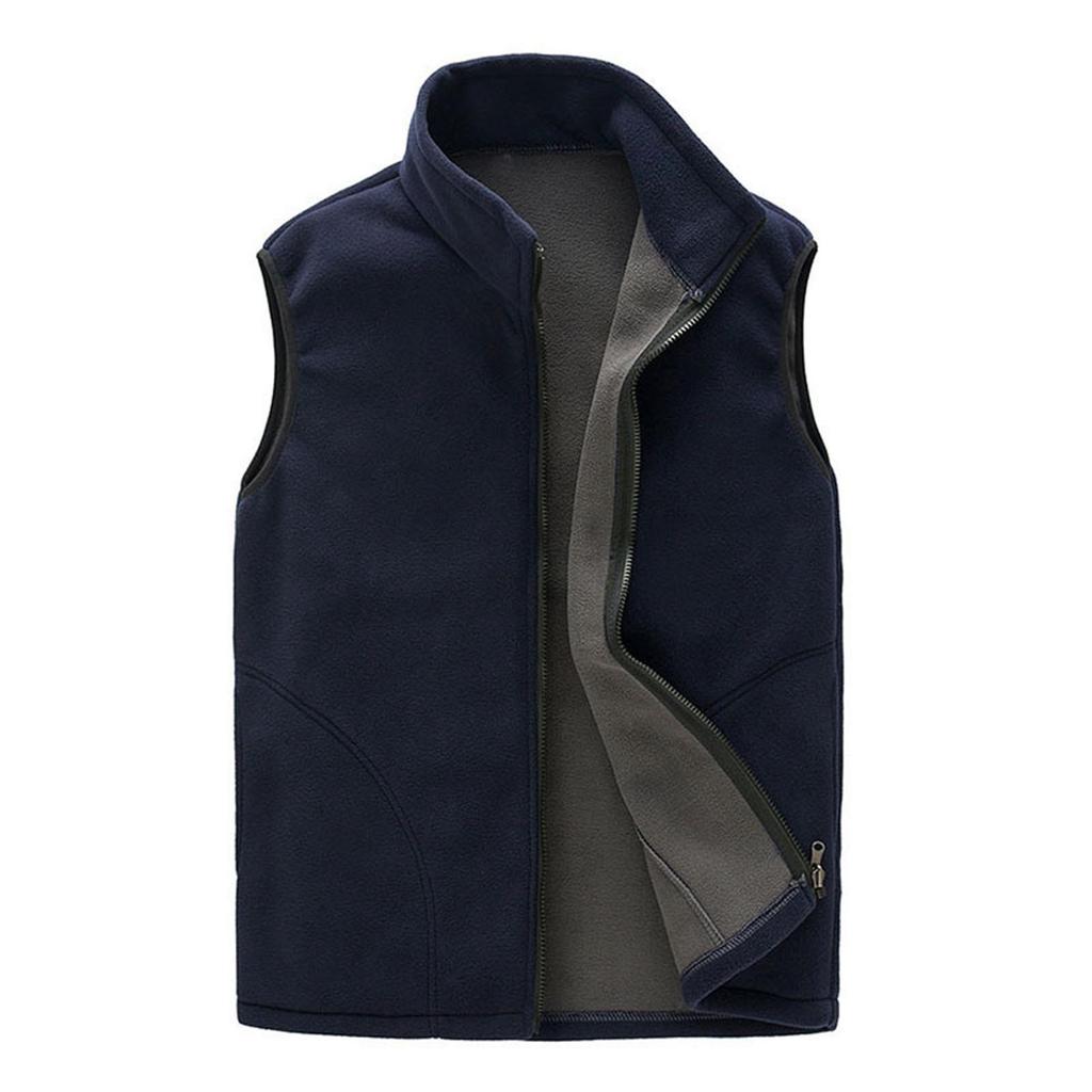 Men Couples Zip Outdoor Winter Warm Sport Vest Sleeveless Pockets Jacket Coat
