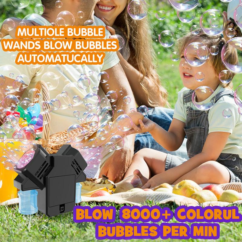 Bubble machine floor standing double headed bubble toy outdoor wedding game children's bubble without battery bubble water