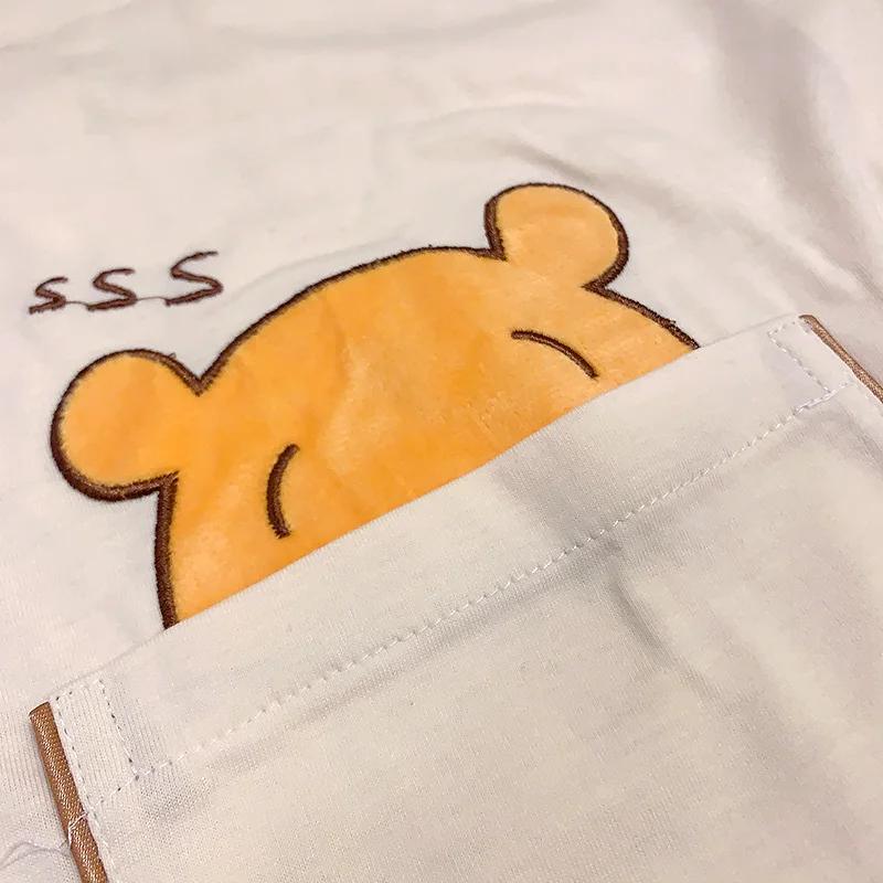 Ny pyjamas høst ren bomull Uformell løse hjemmeklær Dame pyjamas Todelt sett silke pyjamas for kvinner