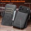 iPhone 17 Pro Max Flip Case: Card Slot, Magnetic Snap, Wireless Charging Stand, Leather 2-in-1 Design