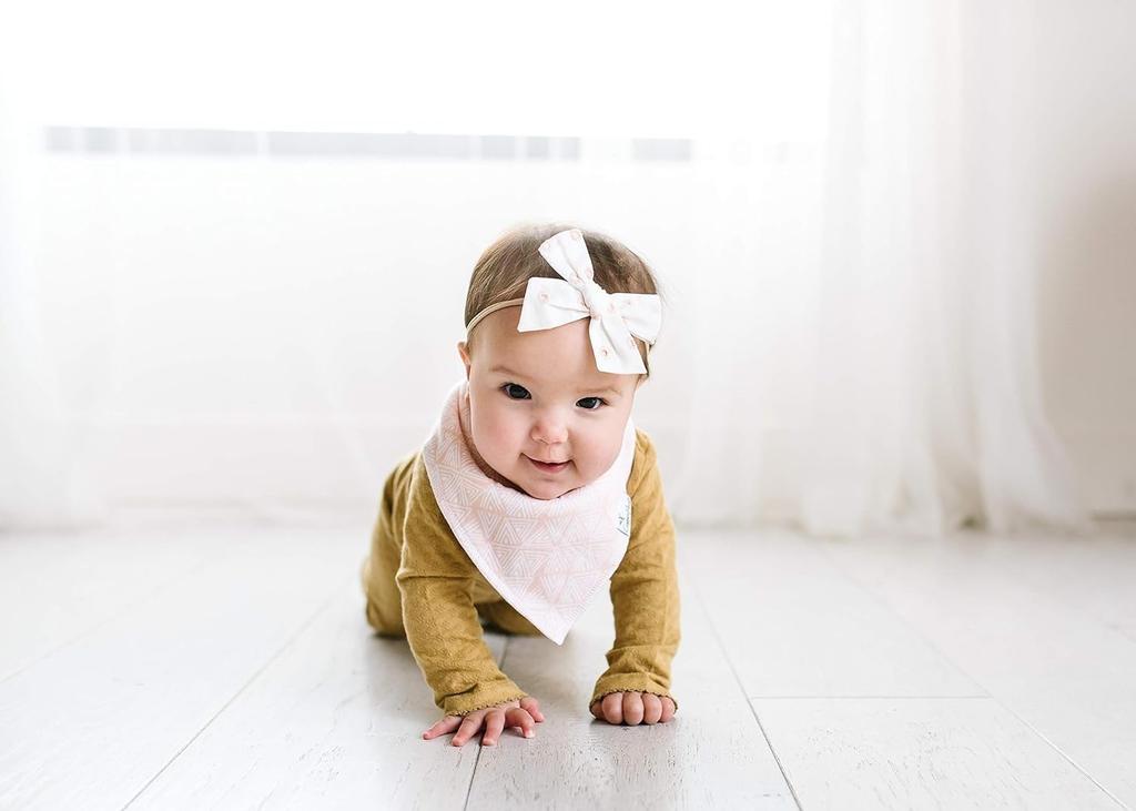 Copper Pearl Water Rask Stilig Bib Bandana Sett med 6 Sunny [Copper Pearl] Bib, Absorberende, Tørkende, Sett, Bib,