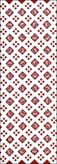 

Dyeing Anbo Hand Towel Narabe Authentic Dyed Cotton Tokuoka Made in Japan 35cm x 100cm Ebimaru Red 100%