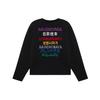 Languages Crew Neck Knit Sweater 'Black Multicolor' Men's 646491T15952771
