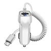 Câble de chargement de voiture compatible avec le chargeur USB Type C Gigabit Station GX6 Adaptateur 12 V-24 V Chargeur de données Adaptateur de charge double 3,1 A 15 W