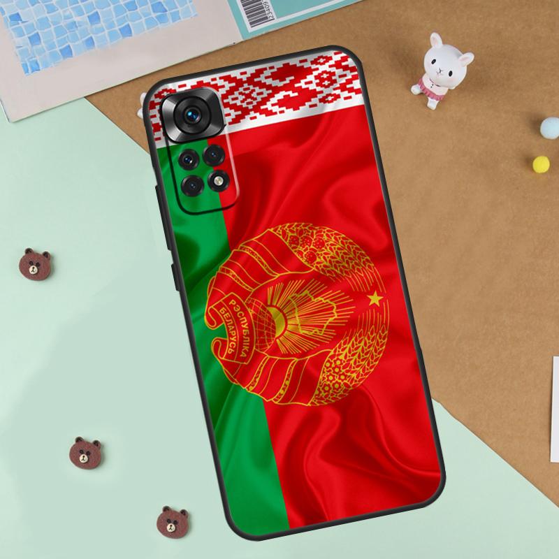 Belarus Flag Coat of Arms Case For Xiaomi Redmi Note 13 12 11 9 10 14 Pro 10S 11S 12S Cover For Redmi 13C 10C 12C 14C