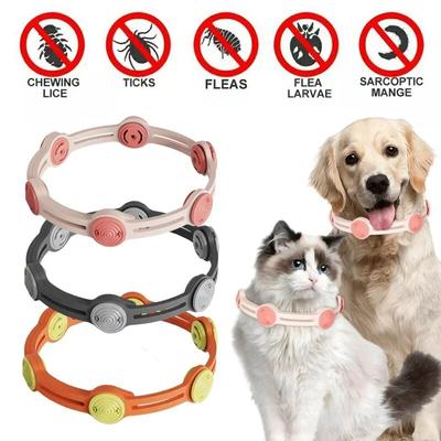 Adjustable Pet Collar Flea And Tick Prevention Pet Collar Pest Control Protection Rubber Flea Killer Collar Pet Accessories