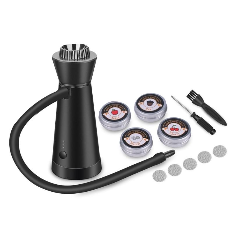 Tragbarer Räucherinfusor mit Holzchips Rauchgeschmacks-Infusor-Pistolen mit Holzchips für Küche BBQ Cocktails Verwendung