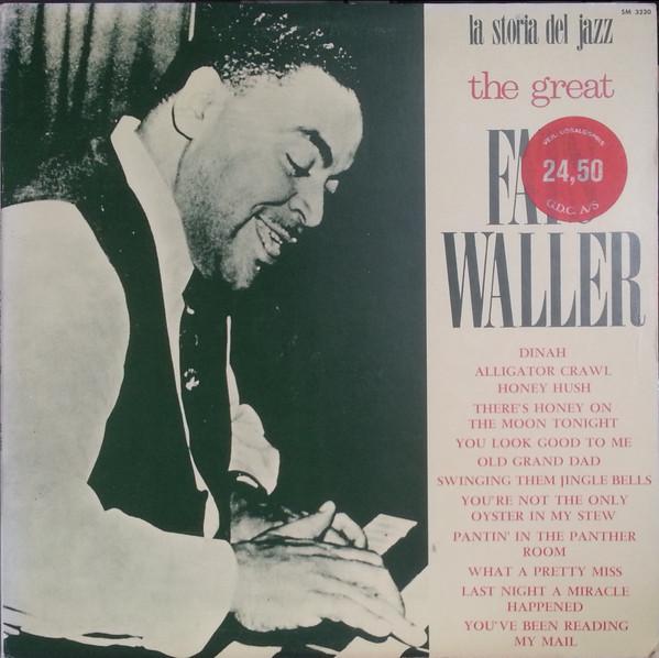 

LP Record FATS WALLER Great Fats Waller SM3230 JOKER 1971 Italy Jazz Used