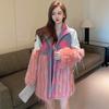 Winter New Imitation Fox Fur Imitation Raccoon Fur Plush Tassel Trendy Fur Mid-length Coat High-end Women's Clothing