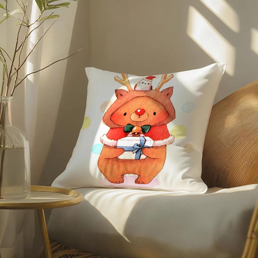 Funny Animals On the Internet Cushion Cover DoubleSided Plush Sofa Cushion Covers Organic Breathable Invisible Zipper
