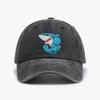 Muscle Sharks Retro Distressed Washed Baseball Cap Headwear Unisex Outdoor Activities Gift Hat