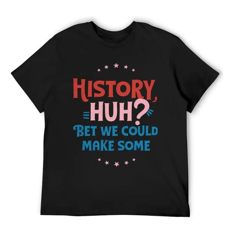 History Huh_ Camiseta Roja, Blanca Y Azul Real, Cosas Barata S