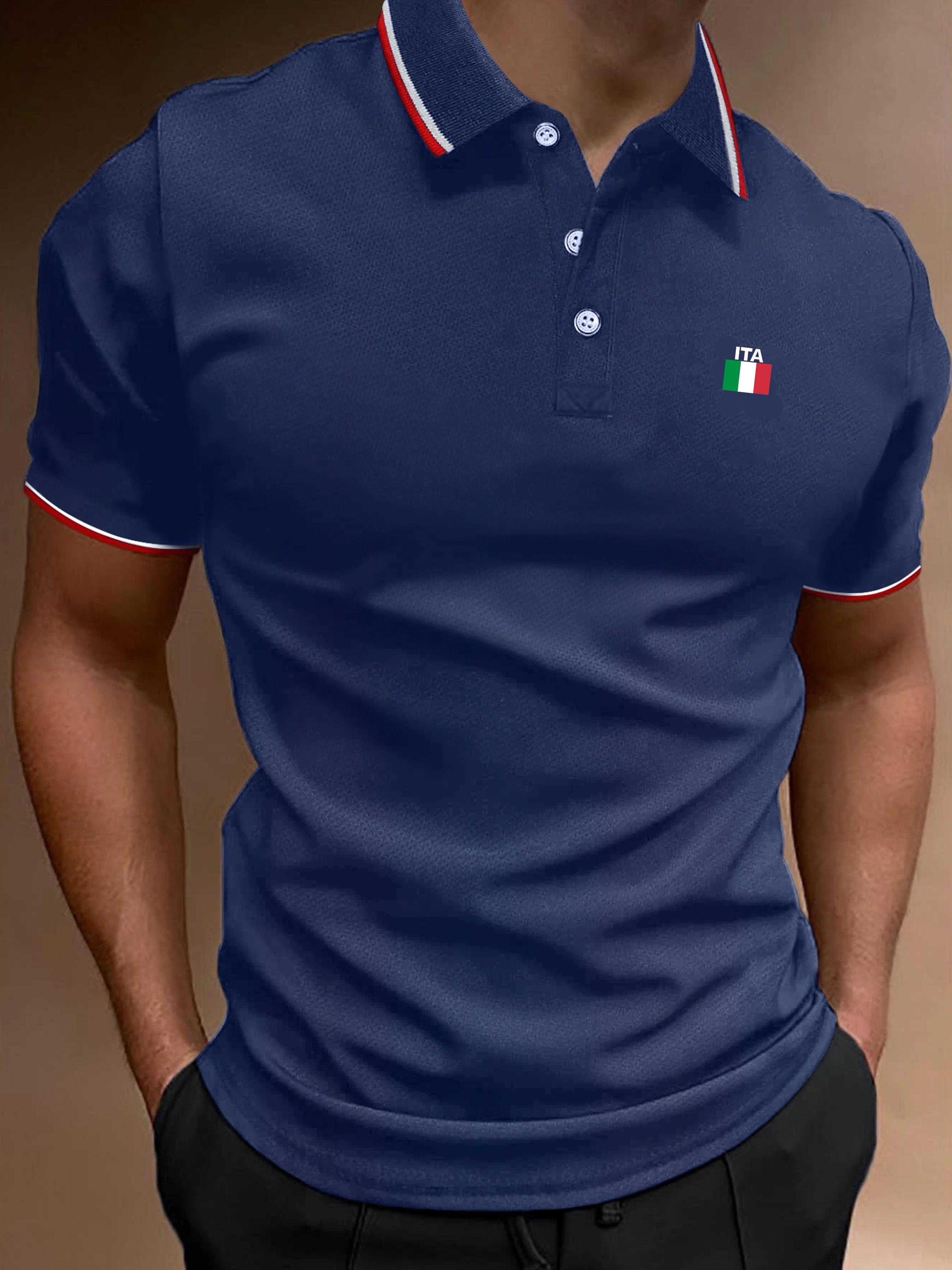 

Men s Summer Cotton POLO Shirt Tops S разноцветный