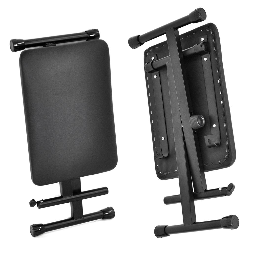 KC Keyboard Throne Black (Piano Stool) KB-4400/BK