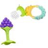 Baby Play & Teething Combo – Rattle Toy & Soft Silicone Teether (Pack of 2)