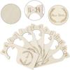 Wood Baby Closet Dividers Baby Closet Organizers Etched Design For Any Nursery Decor Set Of 7 Adorable Wooden Baby Clothes Size Hanger Organizer