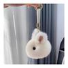 [BetterJonny] Plush Keychain Cute Animal Pendant Bag Pendant Key Chain Hanging Decoration Present Cute Gift for Partner Friend Family White Blue Pink