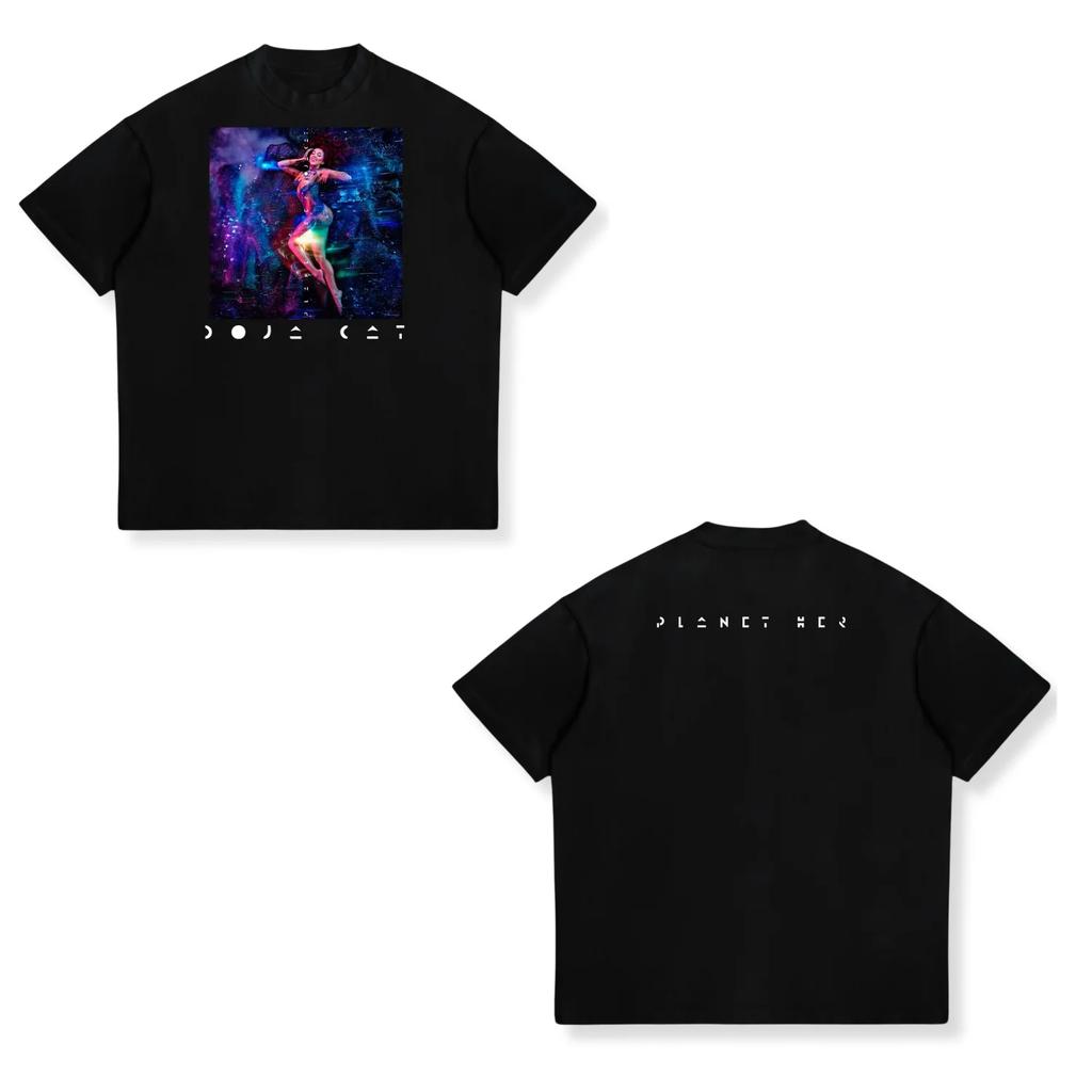 Doja Cat Wearing Sam Hyde Inspired Internet Meme T Shirt Unisex Women Hip Hop Oversized Tshirt Unisex Cotton Tees Unisexs Streetwear