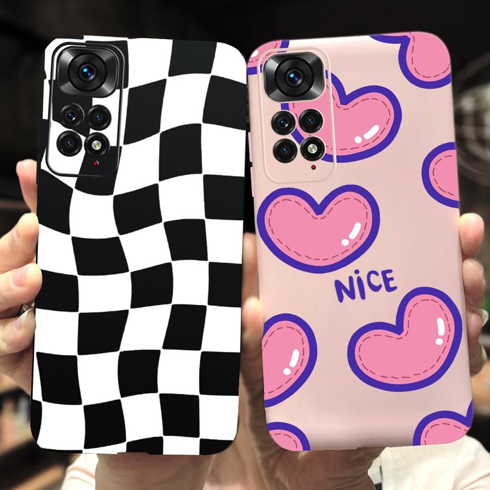 Für Xiaomi Redmi Note 11 Pro Plus 5G Hülle Cover Redmi Note 11S 5G Rückseite Stoßstange TPU Weiche Hülle Redmi Note 11 Pro Mi 11i 5G Fundas