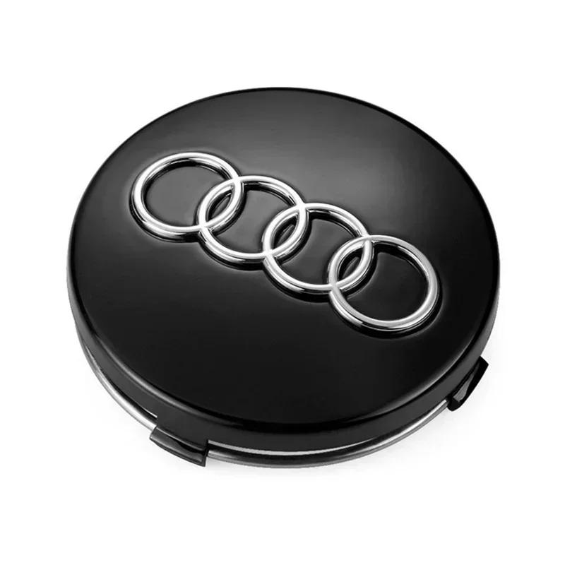 4 szt. 60 mm Do Audi A3 A4 A5 A6 A7 A8 S4 S6 Akcesoria Stylizacja Samochodu Kołpak Środkowy Felgi Emblemat Nakładki na Piasty Odznaka 4B0601170