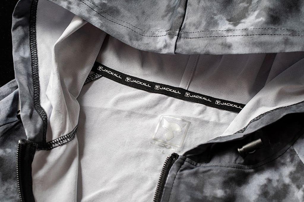 JACKALL Hydry Summer Hoodie Zip Up Gray Size S